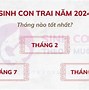 Con Trai Sinh Năm Rồng 2024